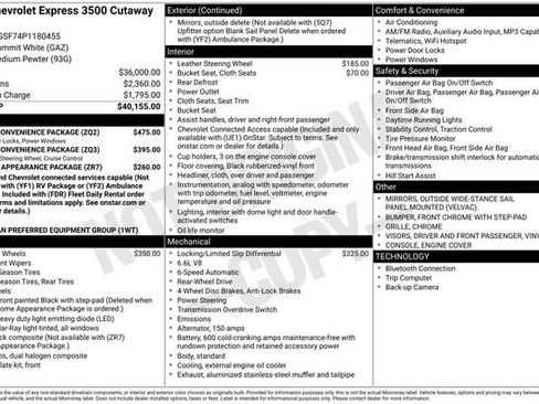 Used 2023 Chevrolet Express 3500 w/ Power Convenience Package image 3