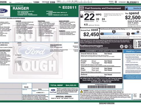 Used 2024 Ford Ranger XLT w/ FX4 Off-Road Package AWD/4WD image 6