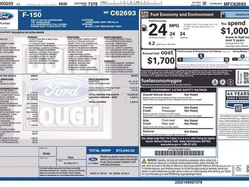 Used 2021 Ford F150 Lariat w/ Equipment Group 502A High image 11