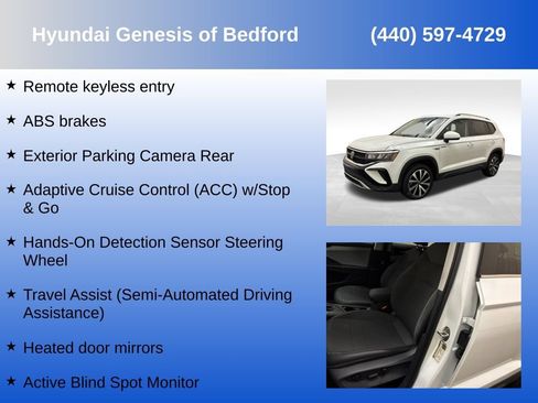 Used 2022 Volkswagen Taos SE w/ Panoramic Sunroof Package FWD image 21