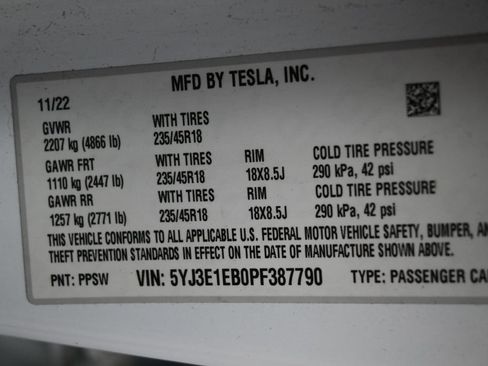 Used 2023 Tesla Model 3 Long Range AWD/4WD image 9