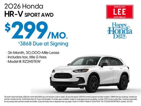 New 2026 Honda HR-V EX-L image 4