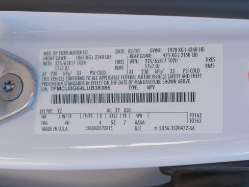 Used 2020 Ford Escape SE image 37