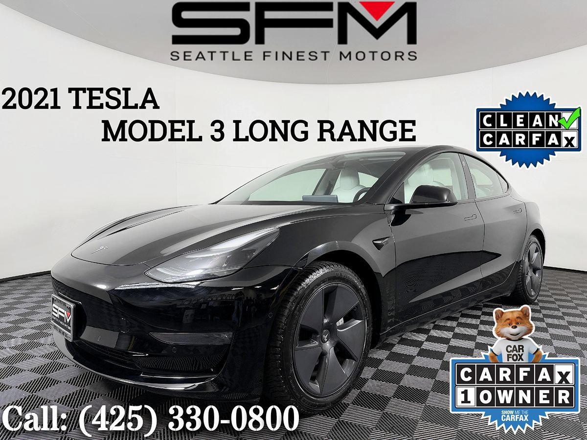 Used 2021 Tesla Model 3 Long Range AWD/4WD image 1
