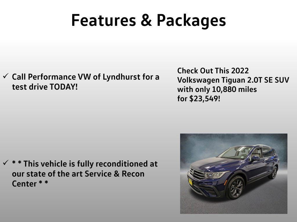 Used 2022 Volkswagen Tiguan SE AWD/4WD image 4