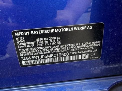 Used 2021 BMW 330i Sedan w/ M Sport Package RWD image 6