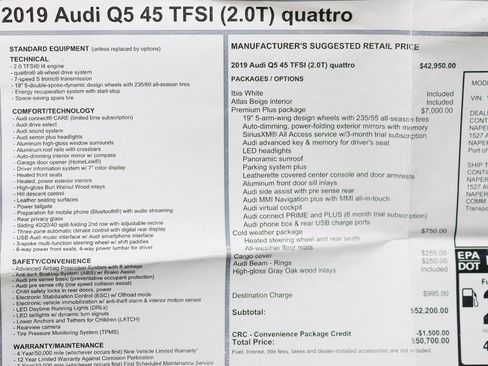 Used 2019 Audi Q5 2.0T Premium Plus w/ Premium Plus Package image 2