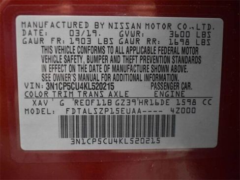 Used 2019 Nissan Kicks SV image 4