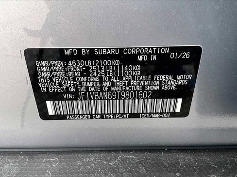 New 2026 Subaru WRX Limited AWD/4WD image 18