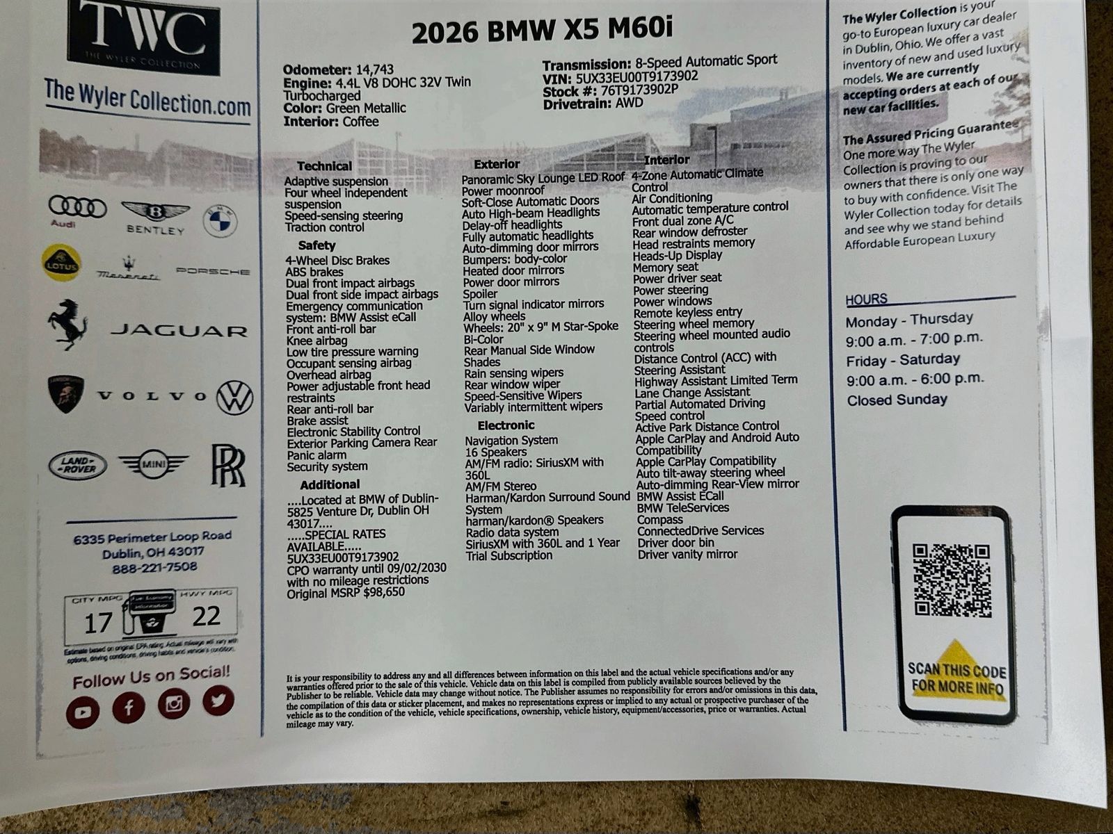 Used 2026 BMW X5 M60i AWD/4WD image 47