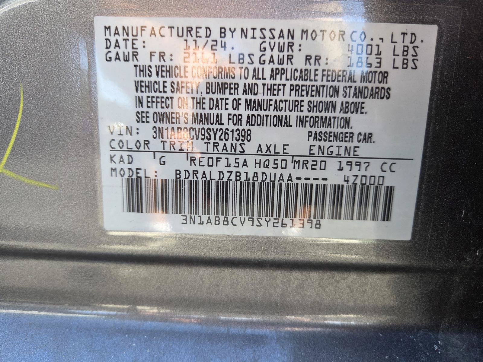 Used 2025 Nissan Sentra SV w/ All-Weather Package FWD image 30