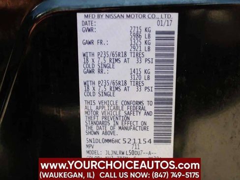 Used 2017 INFINITI QX60 AWD w/ Premium Package image 10