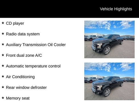 Used 2017 Ford F150 Limited w/ Trailer Tow Package AWD/4WD image 14