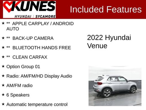 Used 2022 Hyundai Venue SEL FWD image 2