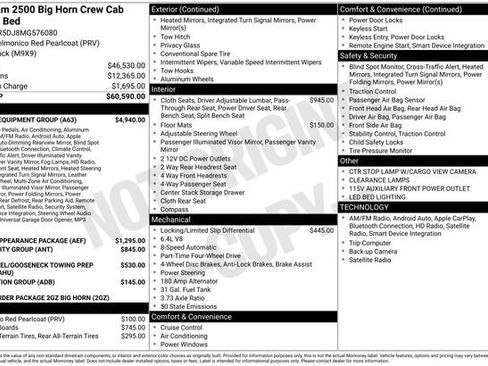 Used 2021 RAM 2500 Big Horn w/ Level 2 Equipment Group AWD/4WD image 2