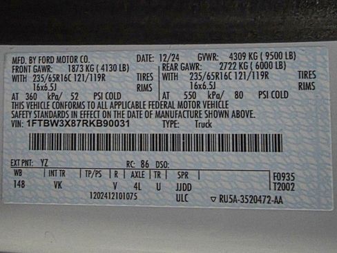 Used 2024 Ford Transit 350 148 High Roof Extended RWD image 34