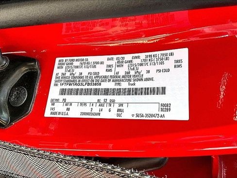 Used 2020 Ford F150 Raptor w/ Equipment Group 801A Mid AWD/4WD image 26