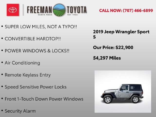 Used 2019 Jeep Wrangler Sport AWD/4WD image 10