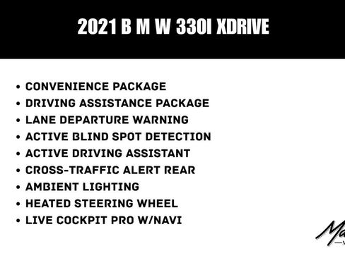 Used 2021 BMW 330i xDrive Sedan w/ Convenience Package image 3