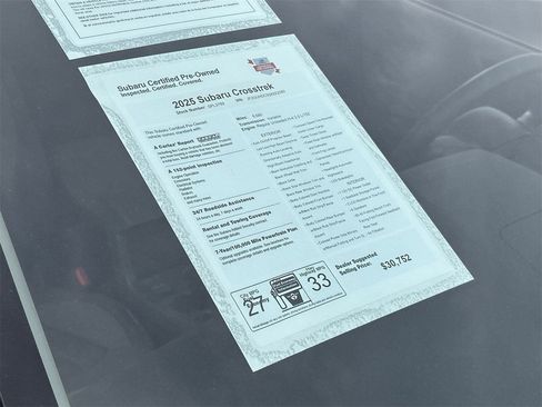 Certified 2025 Subaru Crosstrek 2.0i Premium w/ Convenience Package #2 image 6