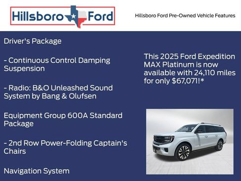 Used 2025 Ford Expedition Max Platinum w/ Driver's Package AWD/4WD image 3