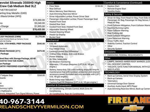 Used 2024 Chevrolet Silverado 3500 High Country w/ Technology Package image 2