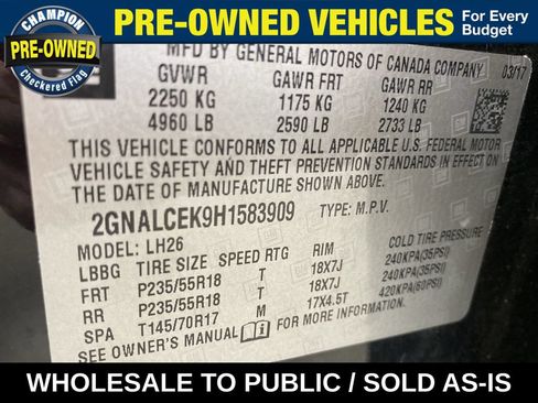 Used 2017 Chevrolet Equinox LT w/ Midnight Edition FWD image 35