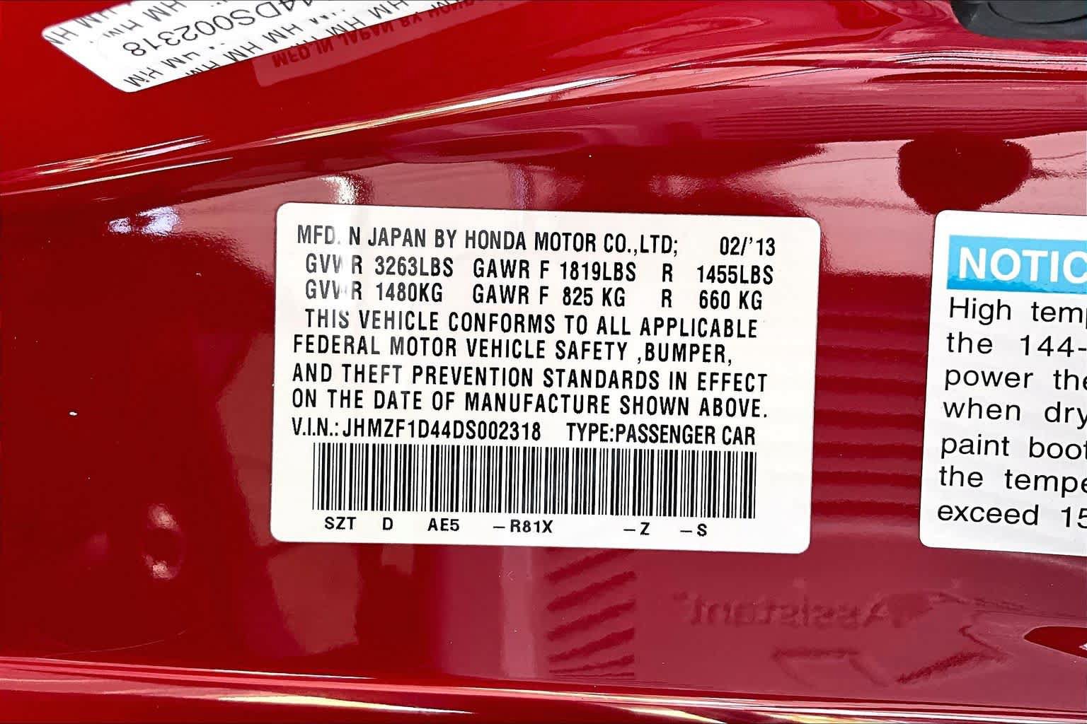 Used 2013 Honda CR-Z image 34