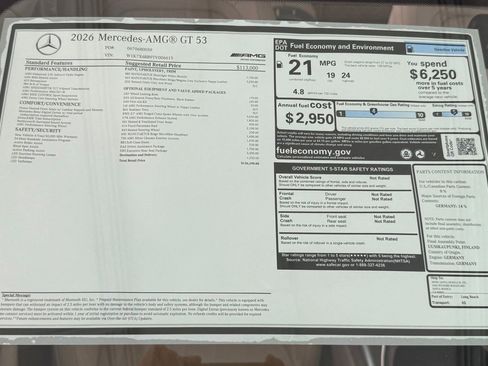 New 2026 Mercedes-Benz AMG GT 53 image 30