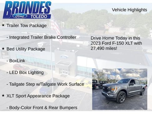 Used 2023 Ford F150 XLT w/ Equipment Group 302A High AWD/4WD image 22