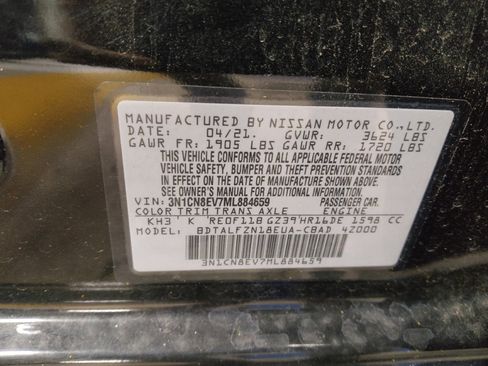 Used 2021 Nissan Versa SV image 33