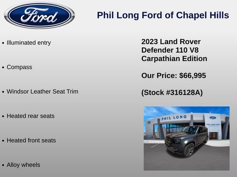 Used 2023 Land Rover Defender 110 Carpathian Edition AWD/4WD image 16