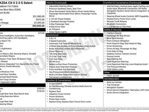 New 2026 MAZDA CX-5 Select AWD/4WD image 34