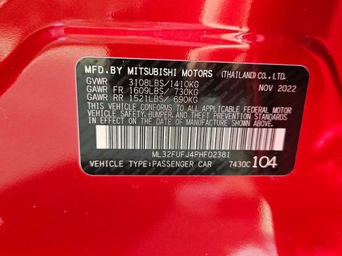 Used 2023 Mitsubishi Mirage G4 image 16