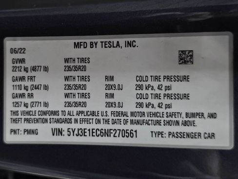 Used 2022 Tesla Model 3 Performance AWD/4WD image 41