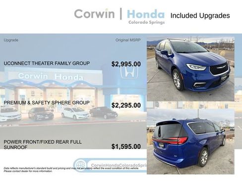 Used 2021 Chrysler Pacifica Touring-L w/ Uconnect Theater Family Group image 4