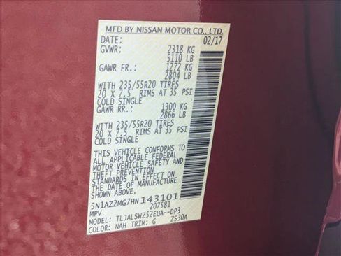 Used 2017 Nissan Murano Platinum w/ Platinum Technology Package image 27