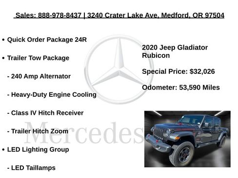 Used 2020 Jeep Gladiator Rubicon w/ LED Lighting Group image 5