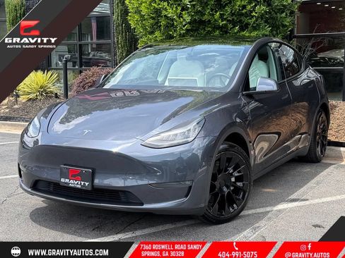 Used 2020 Tesla Model Y Long Range AWD/4WD image 1