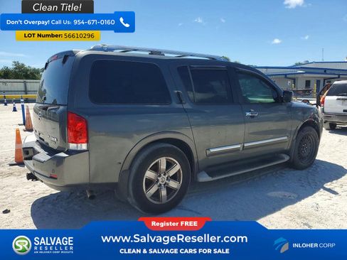 Used 2011 Nissan Armada Platinum w/ 2nd Row Captain Seat Pkg RWD image 4