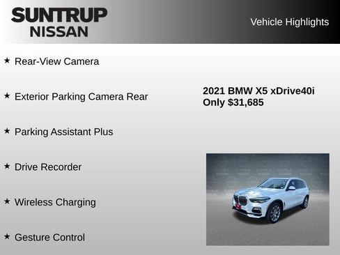 Used 2021 BMW X5 xDrive40i w/ Premium Package AWD/4WD image 24