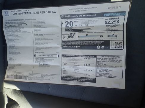 Used 2017 RAM 1500 Tradesman w/ Power & Remote Entry Group RWD image 20