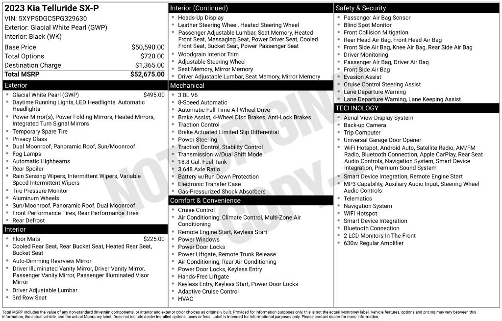 Certified 2023 Kia Telluride SX Prestige AWD/4WD image 27