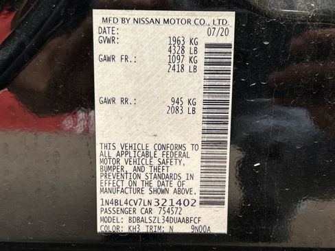 Used 2020 Nissan Altima 2.5 SR w/ Premium Package image 13