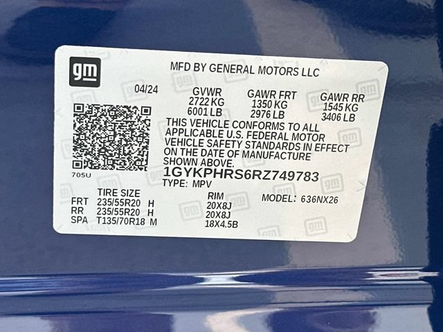 Certified 2024 Cadillac XT6 Sport w/ LPO, ONYX Package AWD/4WD image 30