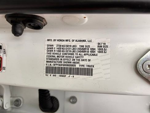 Used 2019 Honda Ridgeline RTL-T image 32