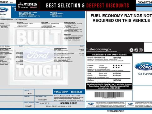 Used 2016 Ford Transit 150 130 Low Roof RWD image 1