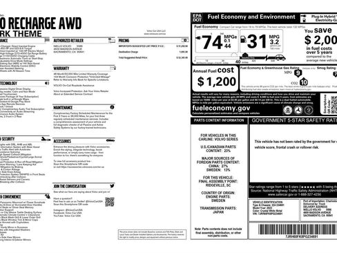 Used 2023 Volvo S60 T8 Core image 7