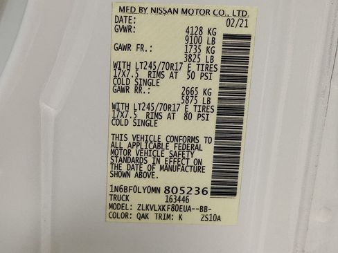 Used 2021 Nissan NV 2500 SV image 25