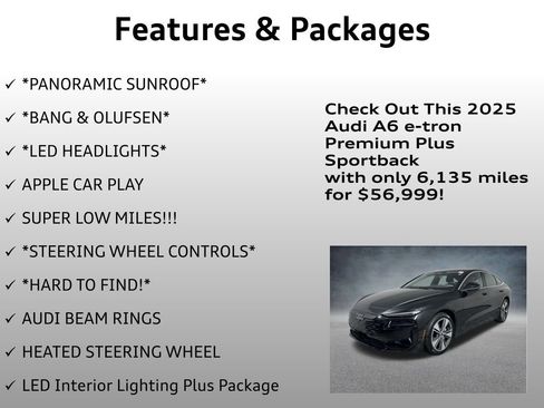 Used 2025 Audi A6 e-tron Premium Plus w/ Premium Plus image 12